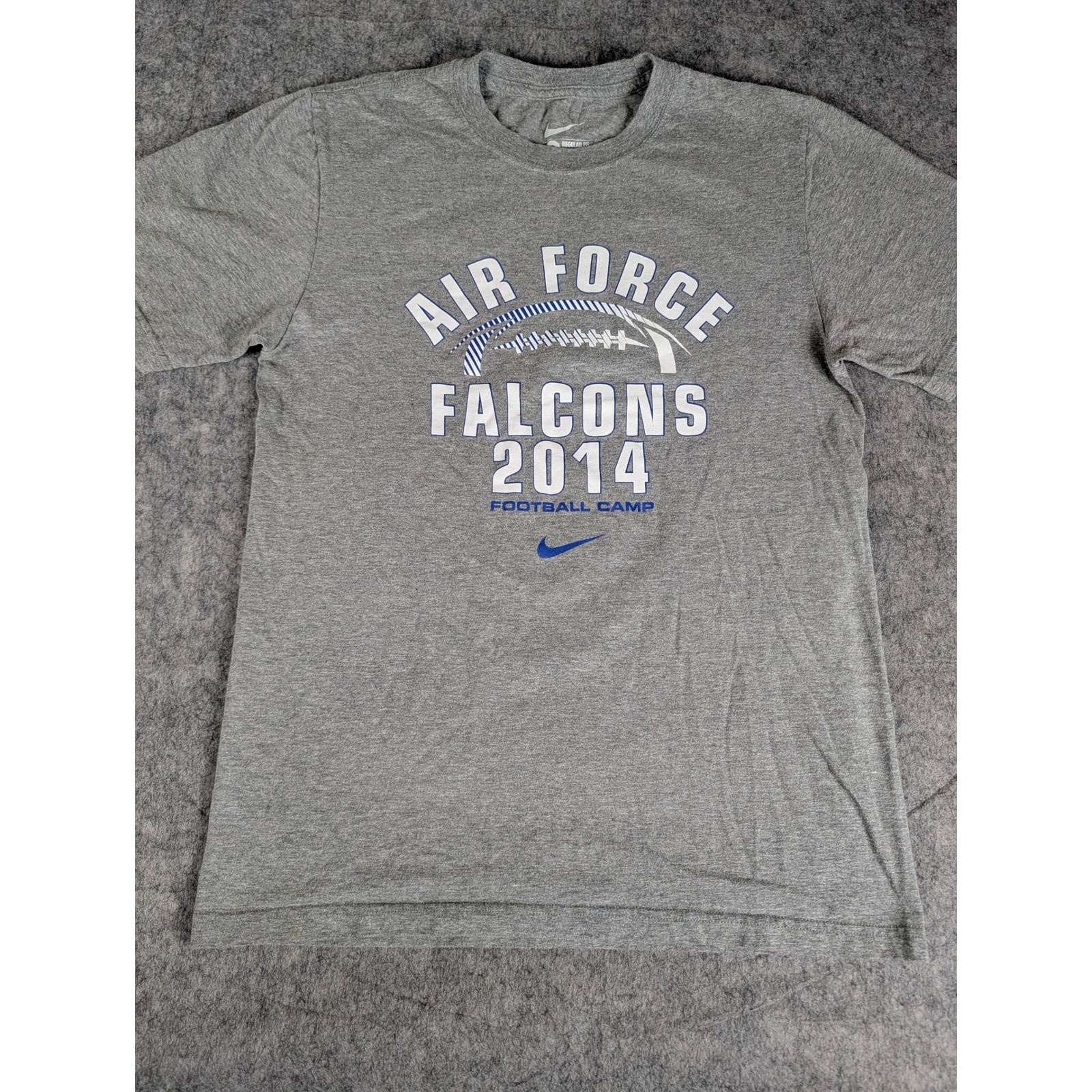 Nike Air Force Falcons 2014 Football Camp T-Shirt Heather Grey Just Do It Mens S gallery