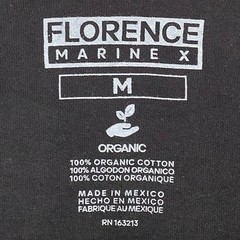 NEW! Florence Marine X Mens Medium GOTAE Organic Black Short Sleeve T-Shirt M9-3