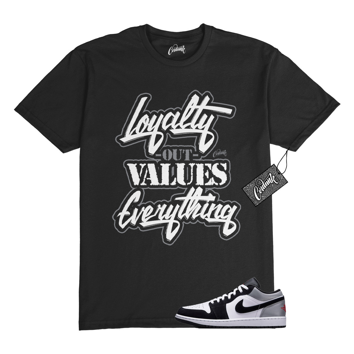 1 Black Matte Silver White Fire Red T Shirt Match LYLTY gallery