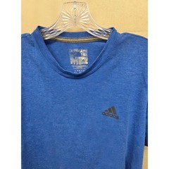 Adidas Ultimate Tee Mens Medium Blue Climalite Short Sleeve Performance T-Shirt