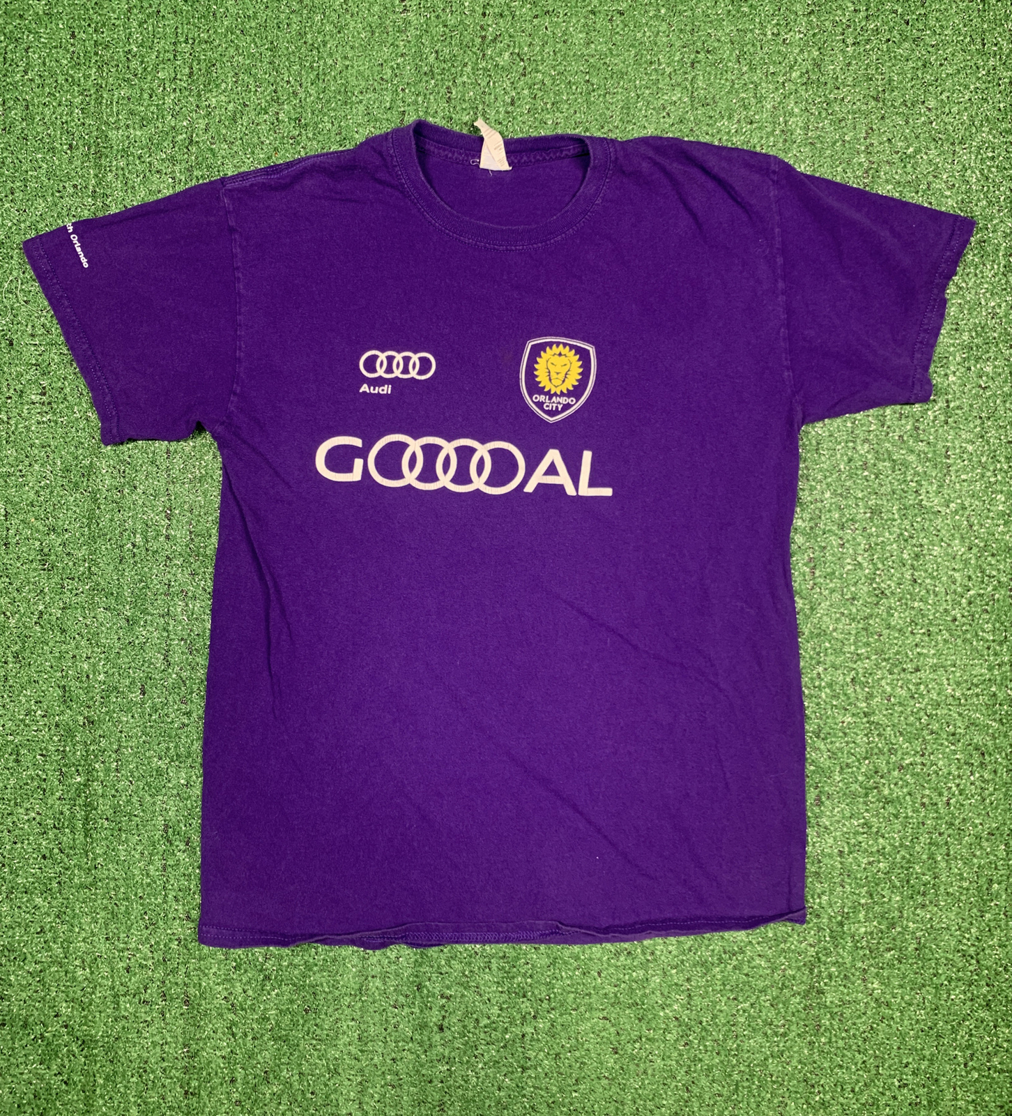 Orlando City T-Shirt Men’s Size Medium Purple Soccer Graphic Cotton