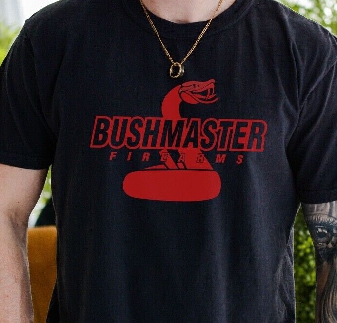 Bushmaster Firearms T-Shirt on Premium Vintage Black Comfort Colors Tee