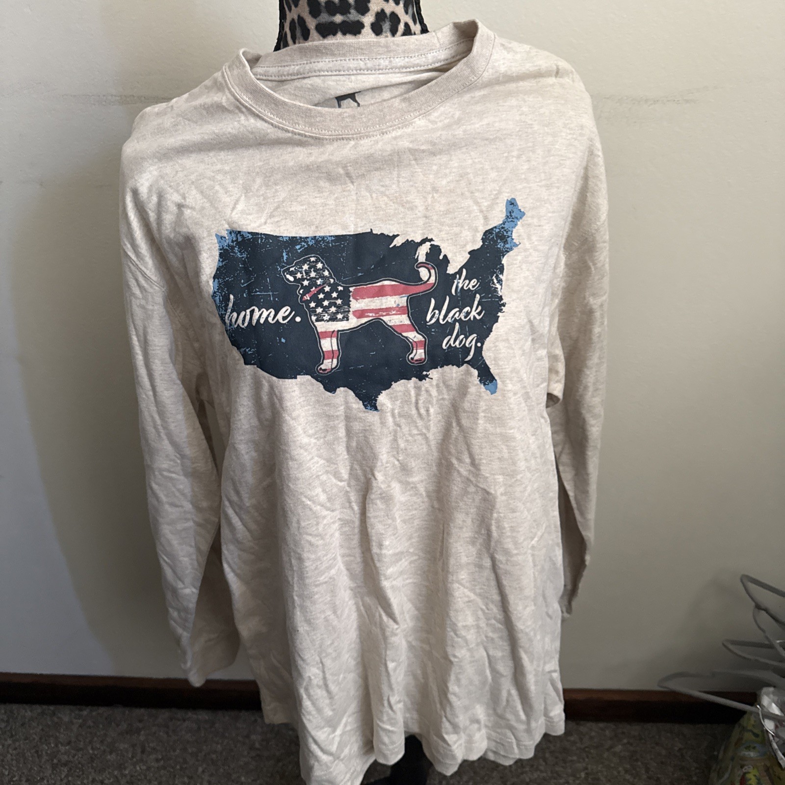 The Black Dog Shirt Mens Size S Classic Collection USA Flag Long Sleeve gallery