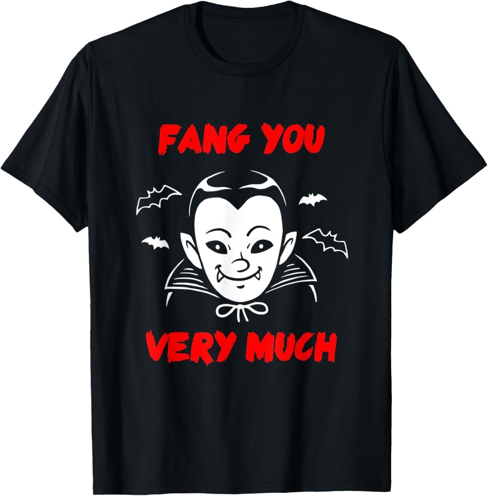 Fang You Very Much – Vampire Funny Saying Halloween T-Shirt