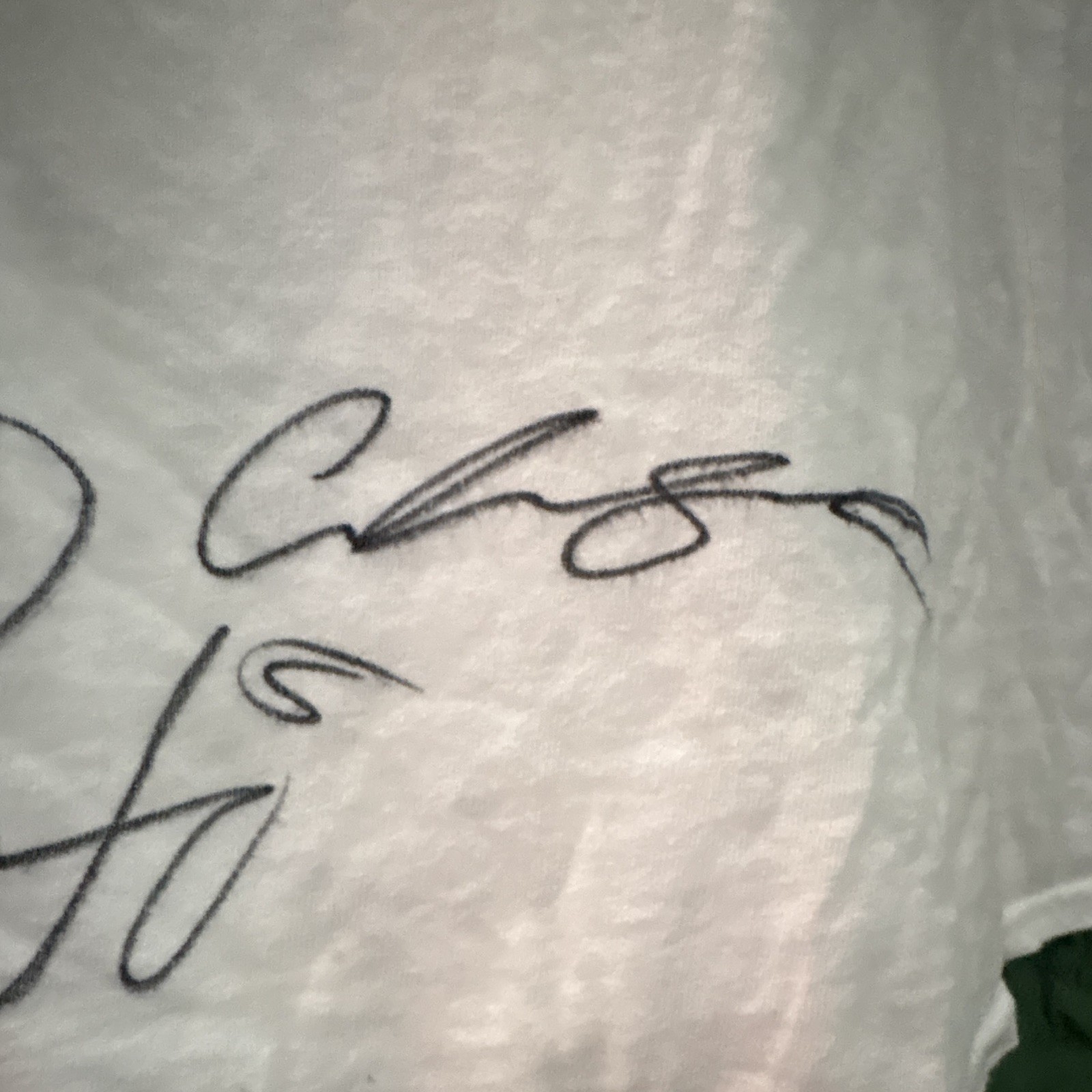 White shirt with Pato O’Wards signature and other Indycar drivers ￼ gallery