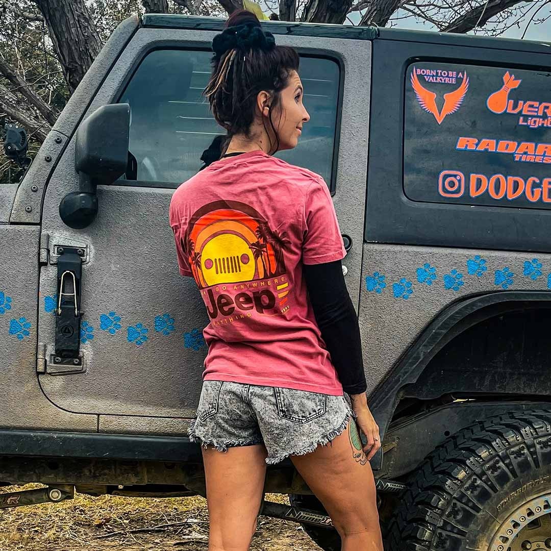 Jeep Sunset Palms T-Shirt Size 2XL Comfort Colors Jedco Licensed gallery