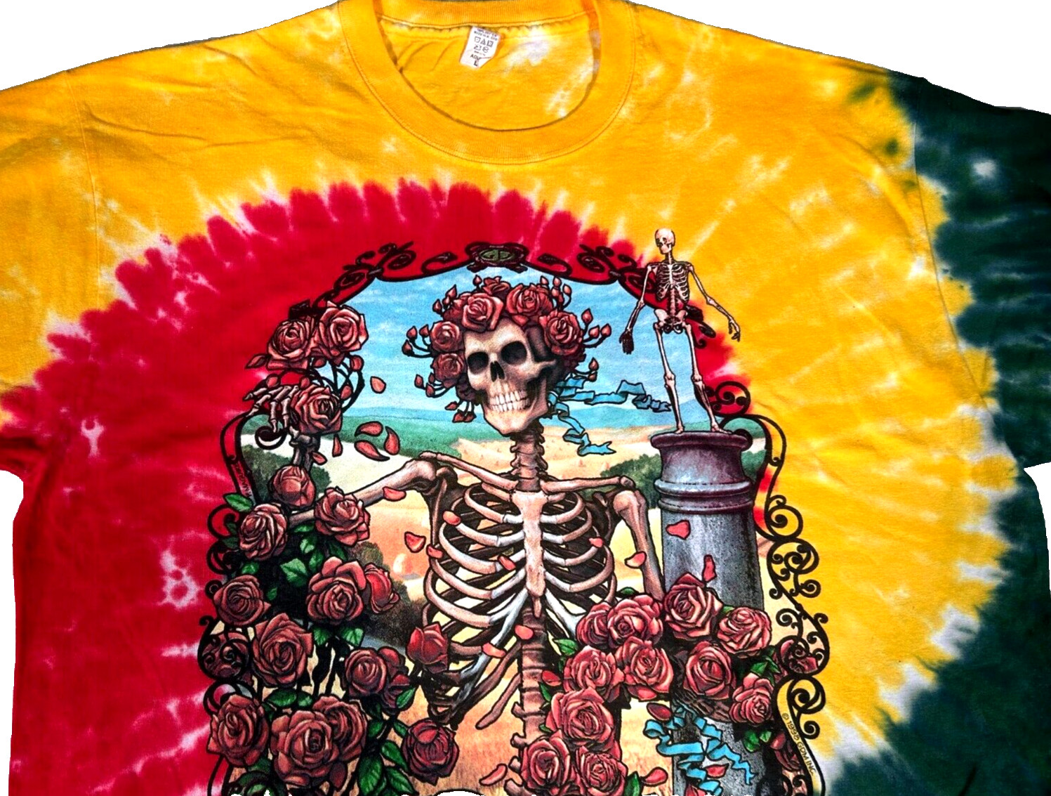 Grateful Dead Bertha Multi-Color Tie Dye T-Shirt Size Large Brand New gallery