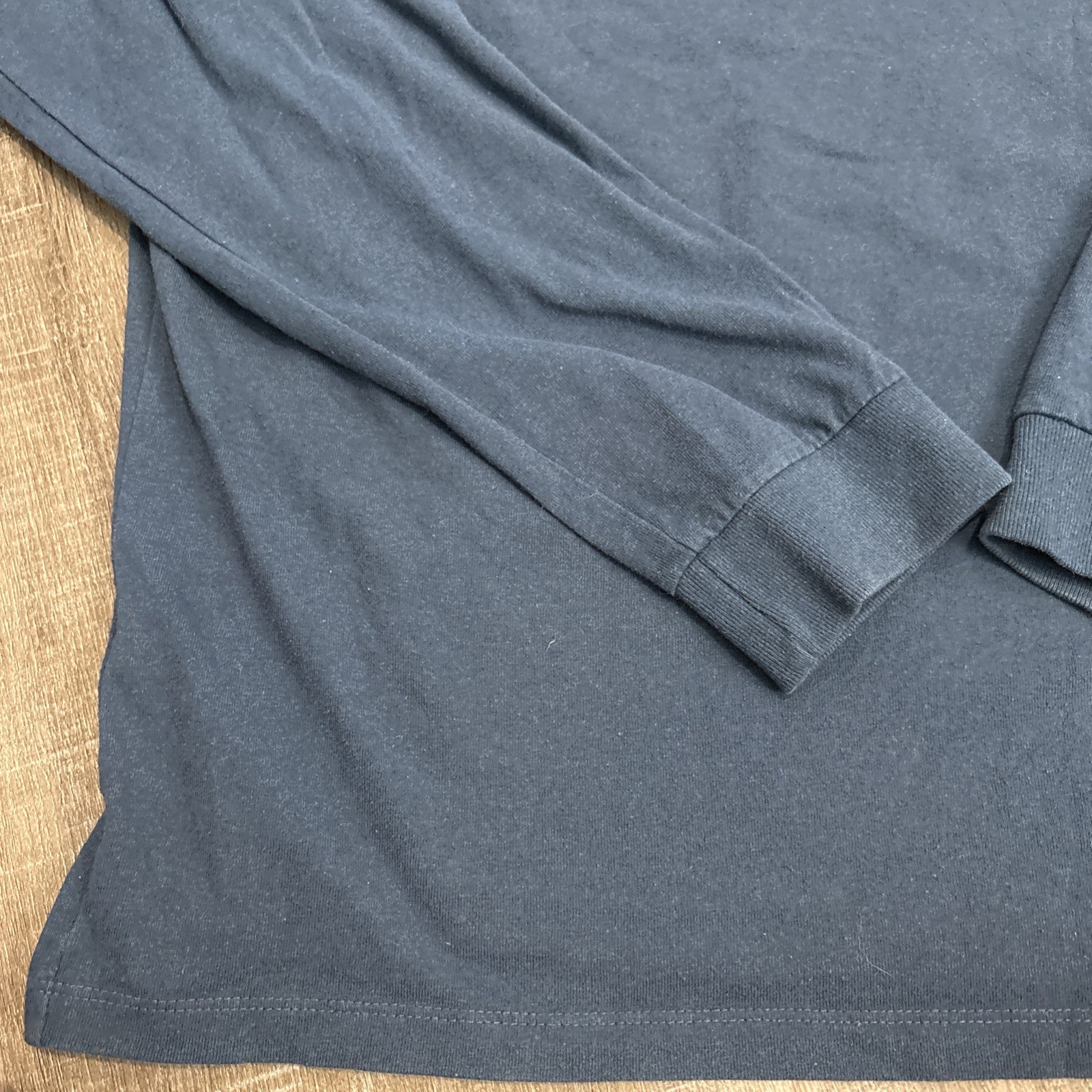Patagonia Responsibili-Tee Long Sleeve Shirt Mens M Blue Logo Nature Hiking gallery