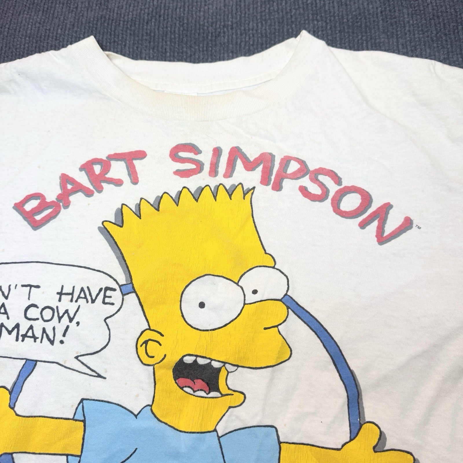 Vintage Bart Simpson Shirt Men's XL Radical Dude Don't Have a Cow Single Stitch gallery