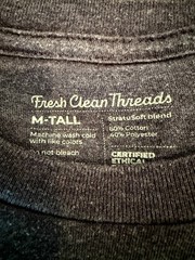 Fresh Clean Threads – Crew Neck & V Neck / Lot of 4 Shirts (Medium Tall)