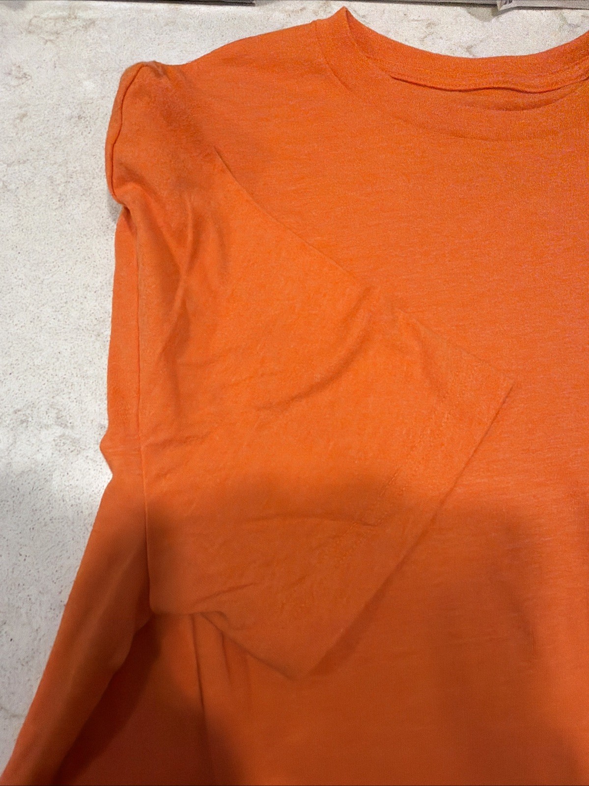 Orange T Shirts Brand New 50% Polyester 38% Cotton 12% Rayon Size Large gallery