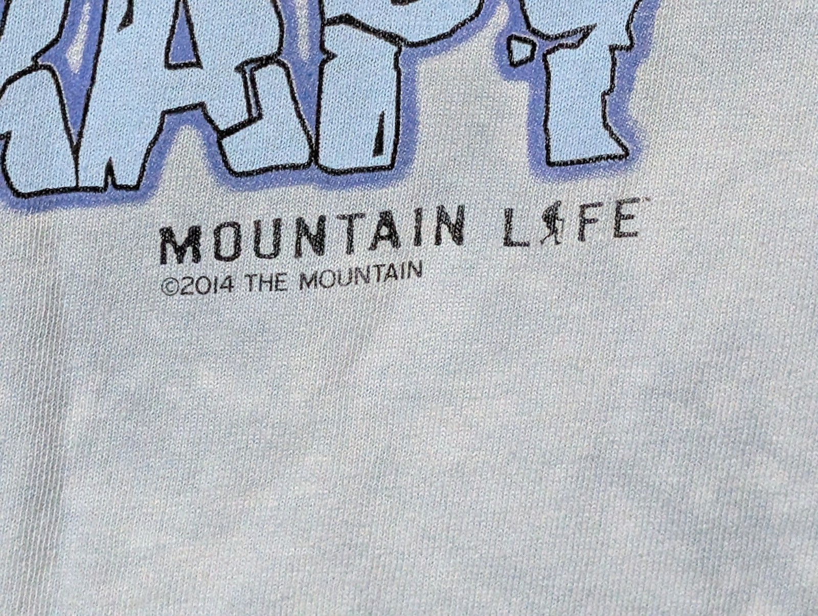 The Mountain Mens T-shirt Mt. Life Blue Group Therapy Dye Defect 2XL #5837 gallery