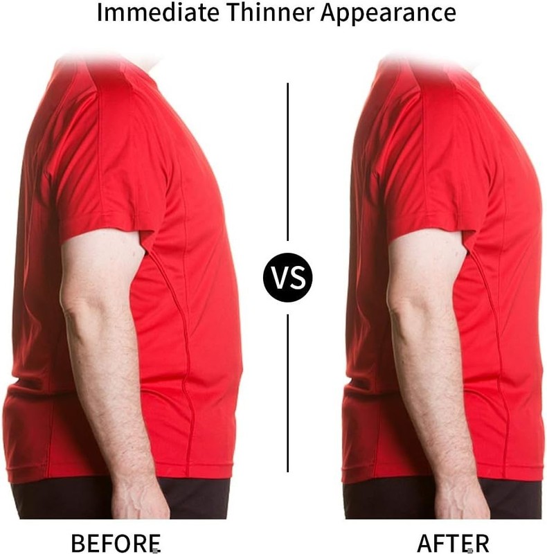 Mens Compression Tank Top Slimming Body Shaper Undershirt for Abdomen Support gallery