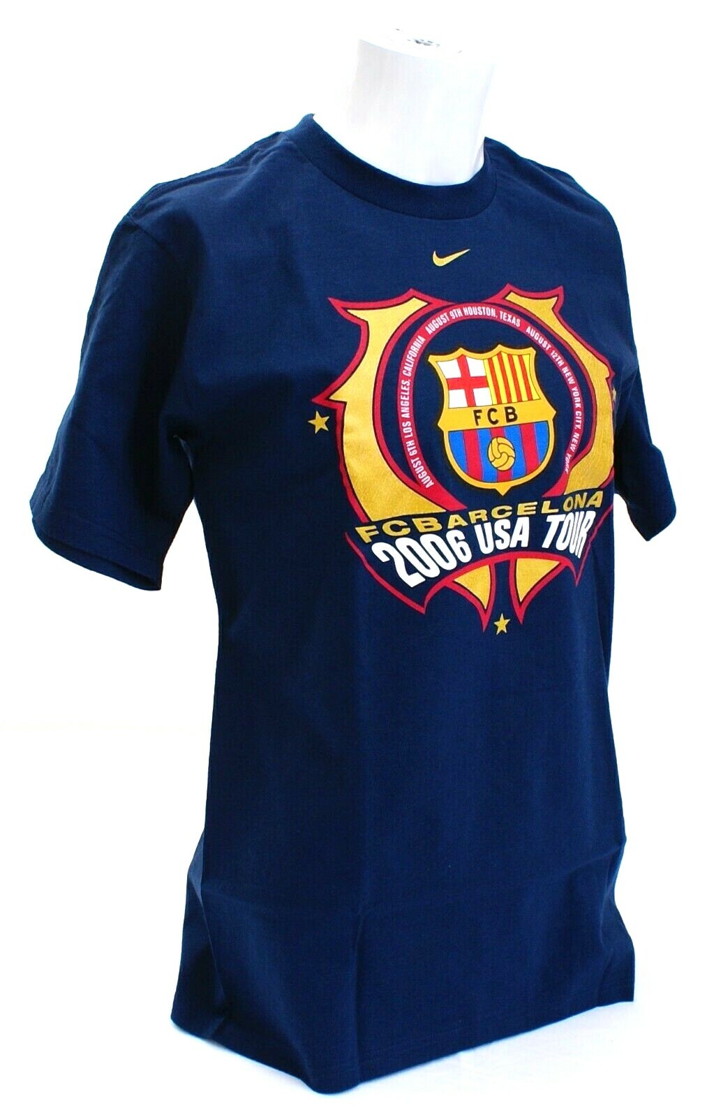 Nike FCB FC Barcelona Blue Short Sleeve Graphic T-Shirt Tee Shirt Men's NWT gallery