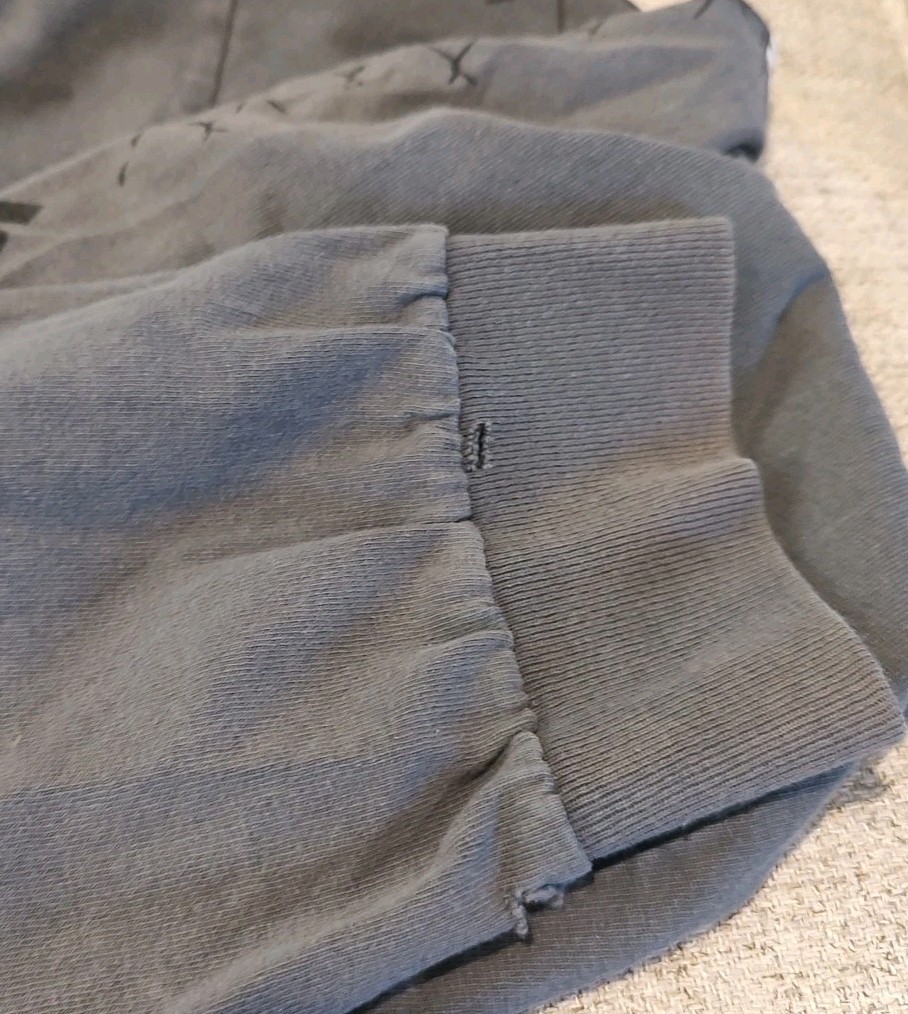 Snap-On Tools Long Sleeve Shirt Medium/Large Gray Workwear HOLES See Measurement gallery