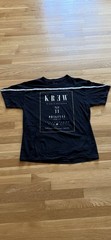 KR3W Black Graphic Print Crew Neck Short Sleeve Men’s T-Shirt Size L