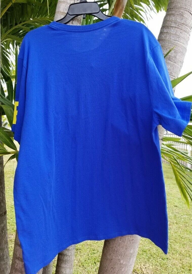 SZ 2XL RARE 🔥🆕 Nike Air Logo "Sportswear" T-Shirt Blue Short Sleeve 911962-480 gallery