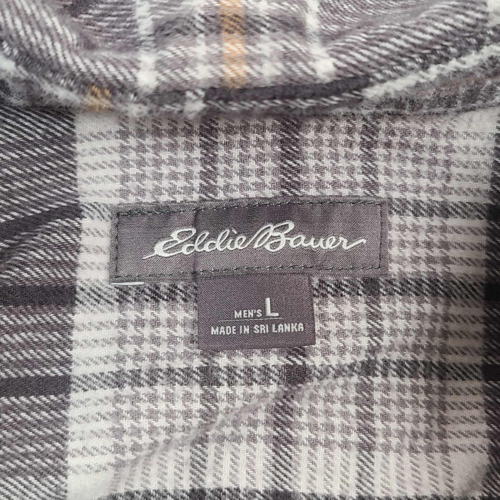 Eddie Bauer Shirt Mens Large Gray Button Up Casual Fit gallery