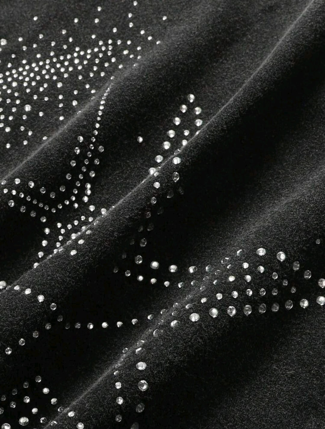 New Men Luxury Diamond Star Rhinestones Fashion Black T-Shirt High Quality gallery