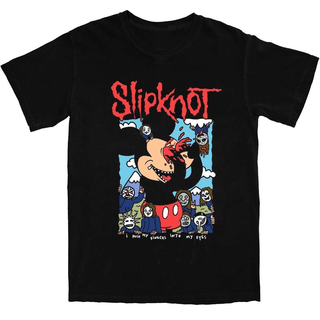 SLlPKN0T X MICK3Y Horror Cartoon Graphic Tee Unisex Short Sleeve Shirt S-5XL gallery