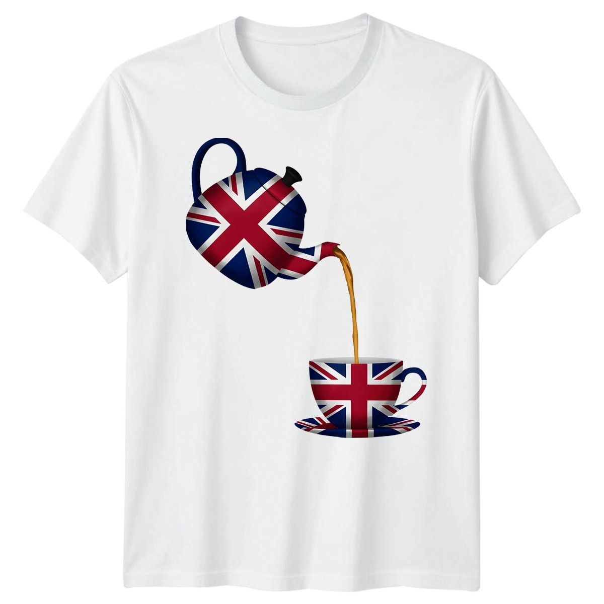 Union Jack T-Shirt Great Britain Tea Pot UK Flag England Tee Sweatshirt T-shirt gallery