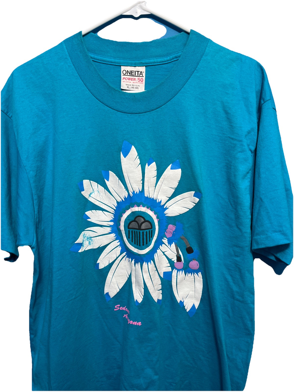 VTG Sedona Arizona Native Art Single Stitch Mens Tshirt Sz XL gallery