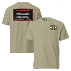 Bethpage Black Course Shirt Comfort Colors Warning Golf Tee Front Back