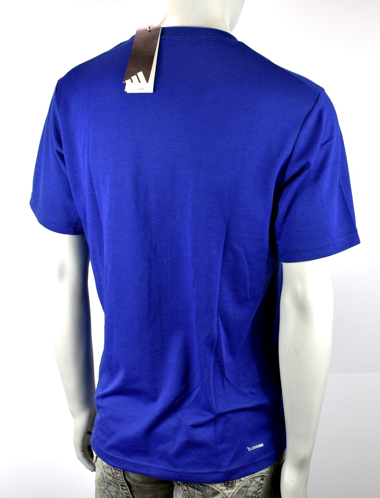 adidas Men's Train Essentials Climacool Novelty Tee Shirt Top - Blue gallery
