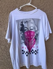 GUC Proper Tees Distressed Graphic T-Shirt Sz L Vintage Style Cotton FREE SHIPPI