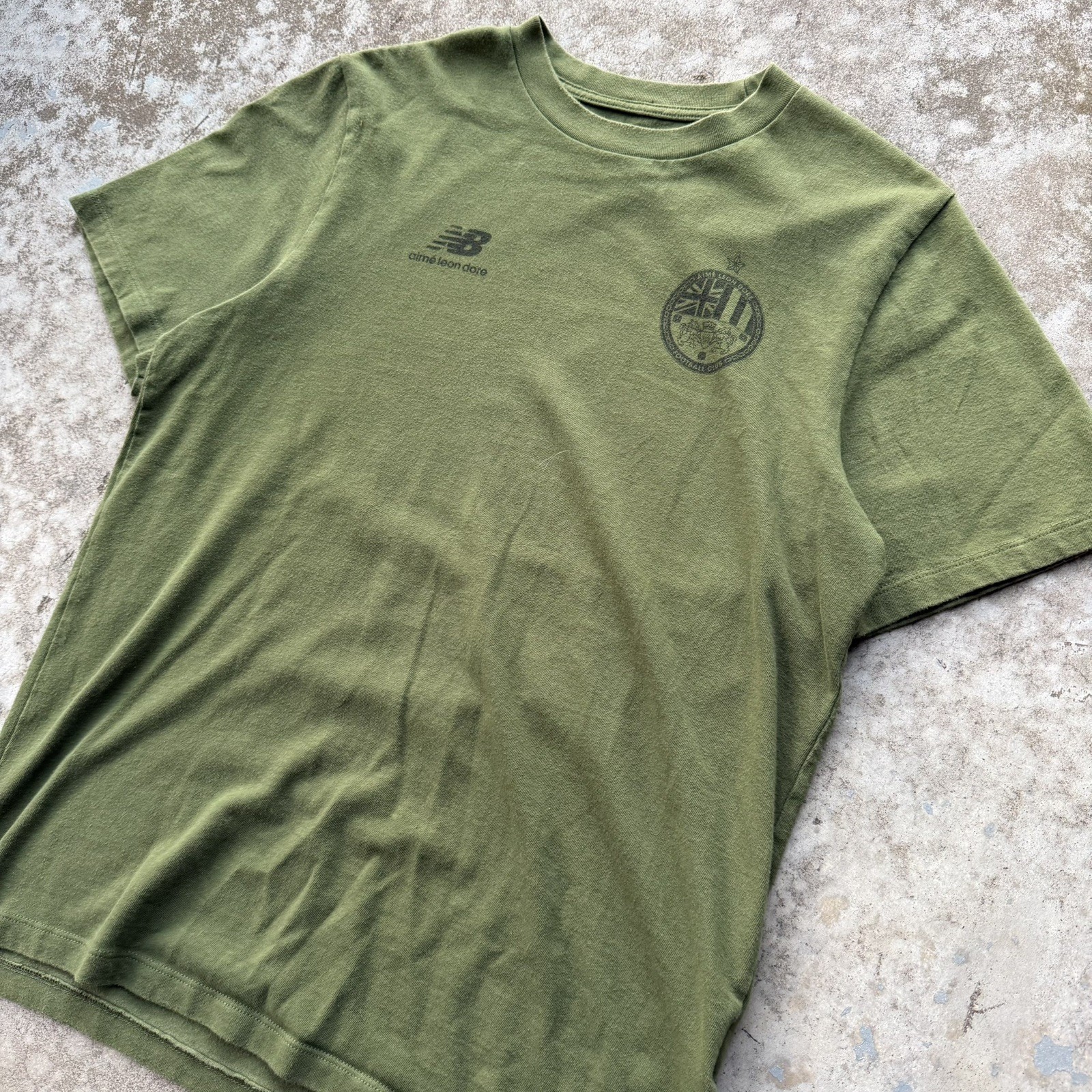 Aimé Leon Dore (ALD) x New Balance 991 Club T Shirt Men’s Size S Olive Green gallery