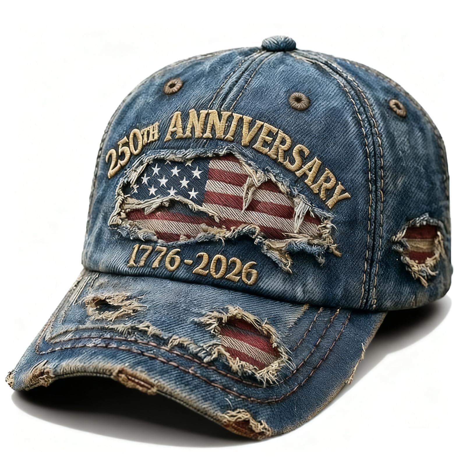250 Anniversary USA Hat Adjustable Embroidered 250th Anniversary Patriotic Re... gallery