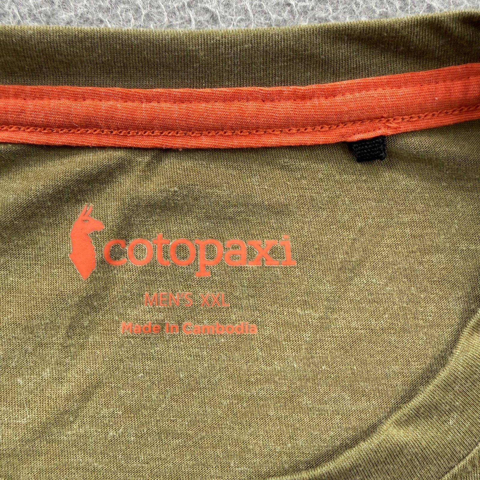 Cotopaxi Shirt Mens 2XL Green Pocket Tee Recycled Polyester Tencel Tagless gallery