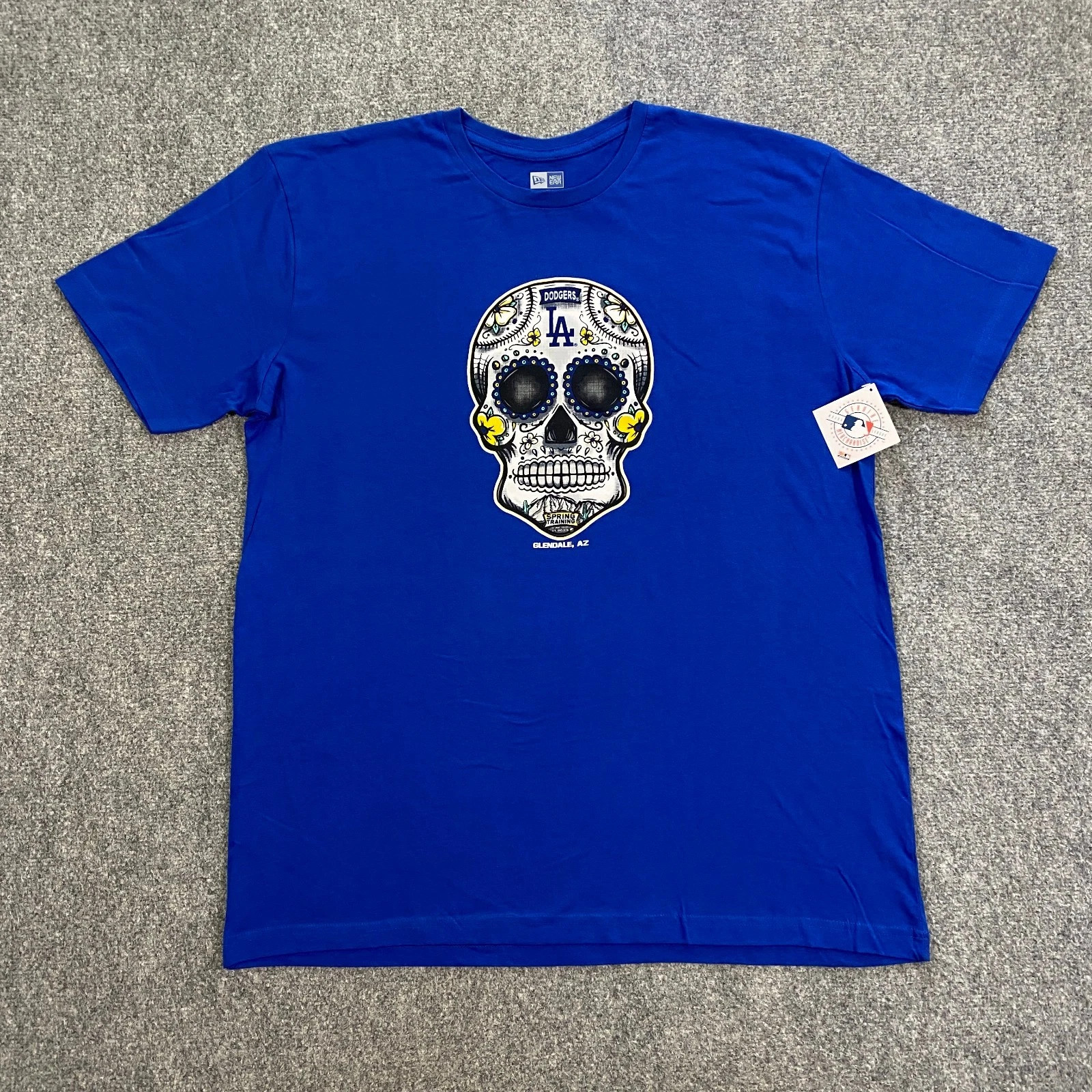 Los Angeles taem Dodger t shirt,Spring Training Sugar Skull New Era lot gallery