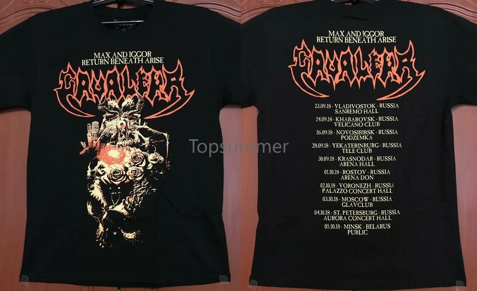 Cavalera Return Beneath Arise Tour 2018 New Official Licensed T-Shirt Sepultura gallery