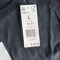 Adidas Mens BOS Basic Graphic T-Shirt, Blue, Large