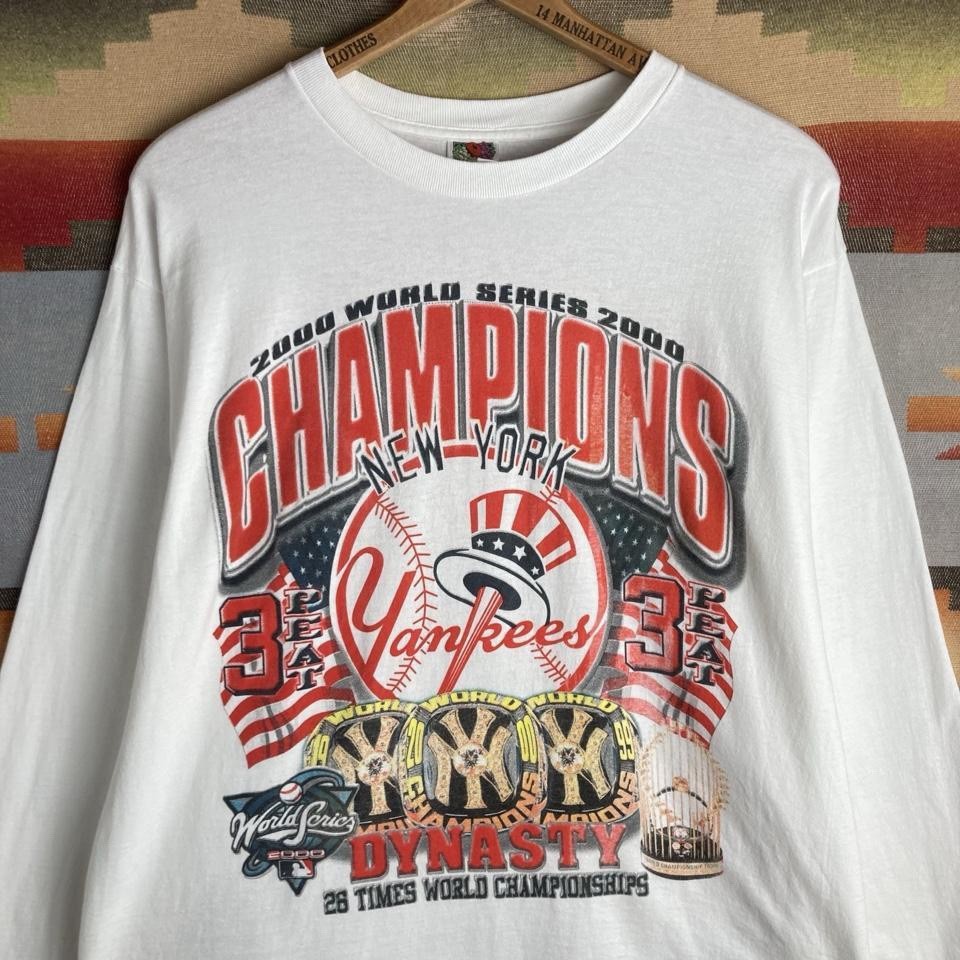 VTG 2000 New York Yankees MLB Baseball World Series Champions T-shirt Mens XL gallery