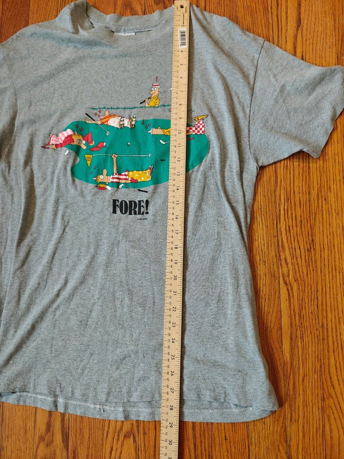Vintage 1990 Golf T Shirt J Pollard Fore! Cartoon Graphic XL See Measurements gallery