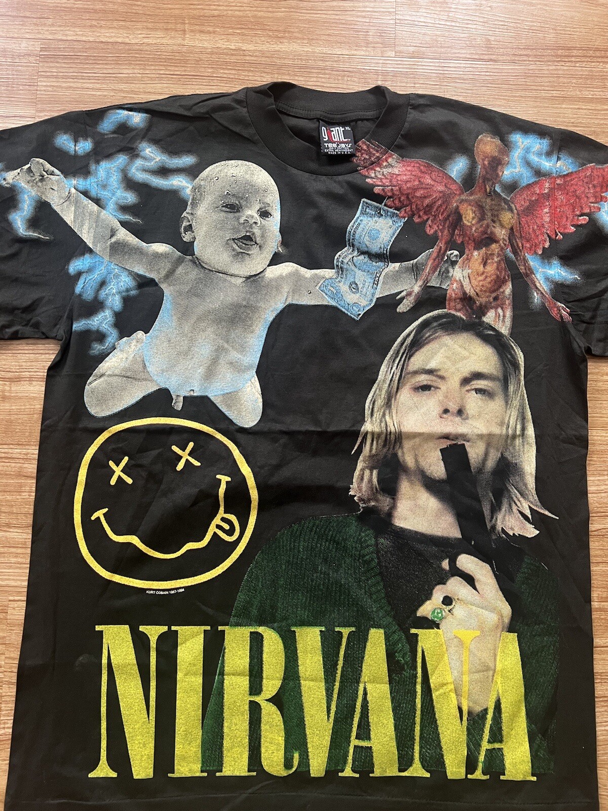 Nirvana Kurt Cobain Band AOP Single Stitch T-Shirt M, XL , 2XL Modern Boot gallery