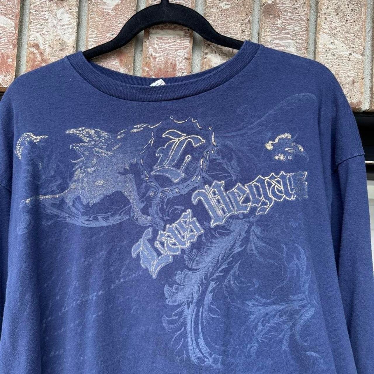 NAVY DELTA PRO WEIGHT "LAS VEGAS" Y2K LONG SLEEVE gallery