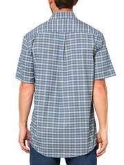 Men’s Tall Short Sleeve Pack It Seersucker 2.0 Indigo
