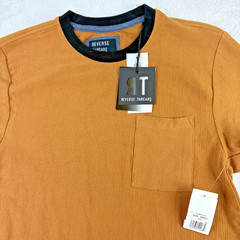 Reverse Threads Modern Shirt Mens S Striped Pocket Cotton Preppy Casual NWT Tee