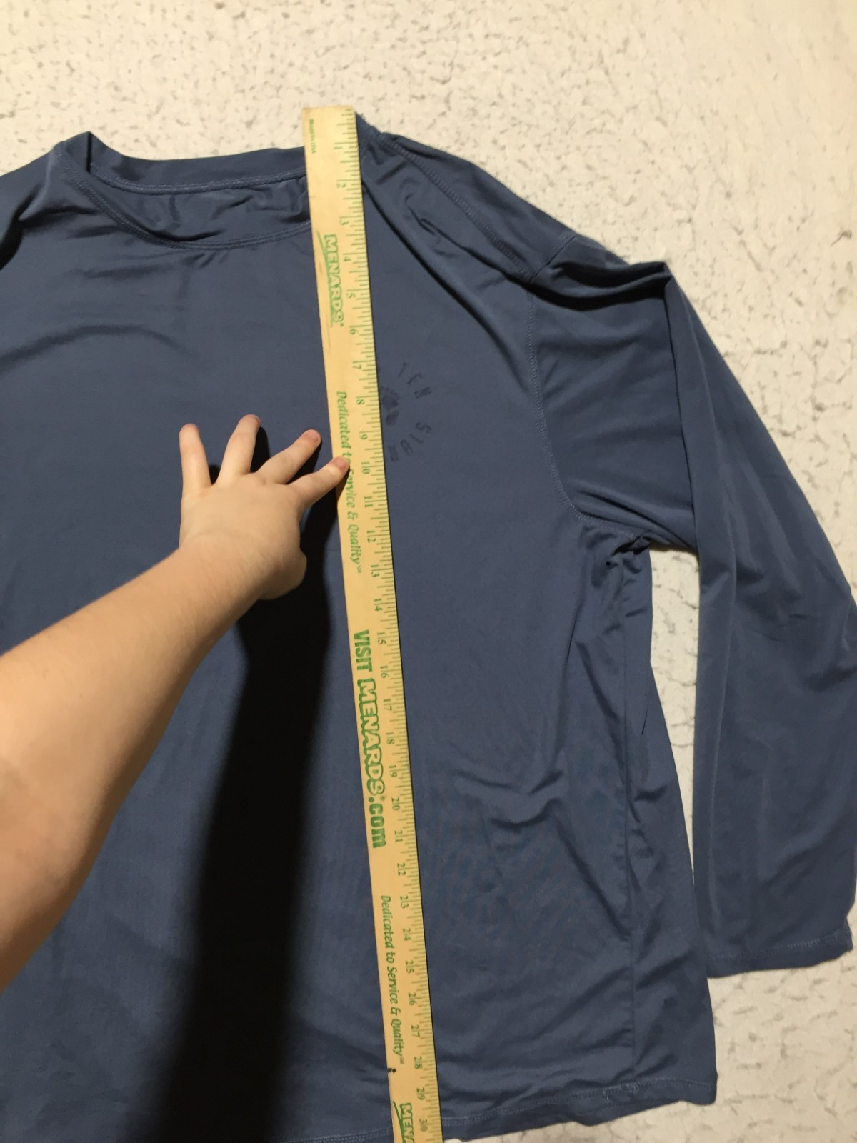 Hang Ten UPF 50+ Shirt Mens XL Dark Blue Long Sleeve Crew Neck gallery