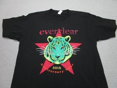 Everclear Shirt Mens medium Black 30th anniversary 90s y2k band Rock Punk Skate