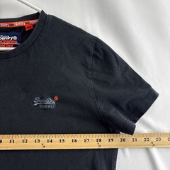 Superdry The Orange Label Tree Co. T Shirt Men’s Large Black Casual Short Sleeve