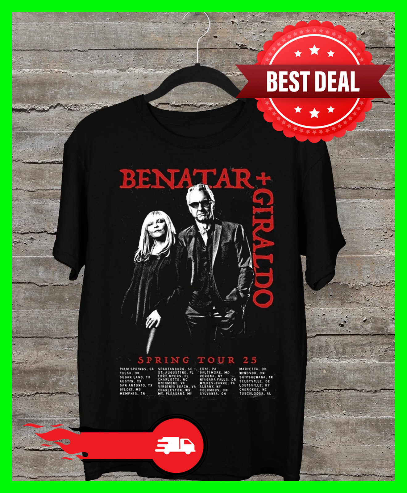 Pat Benatar Giraldo Spring Tour 2025 T-Shirt gallery