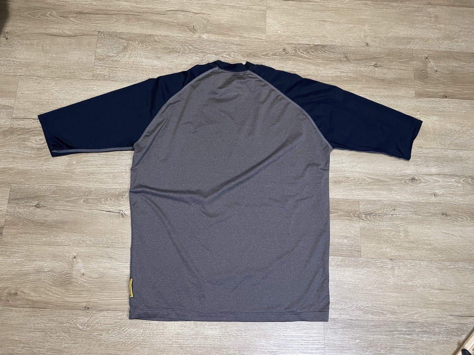 EvoShield Shirt Mens Sz L Large 3/4 Sleeve Raglan Gray Blue Performance Baseball gallery