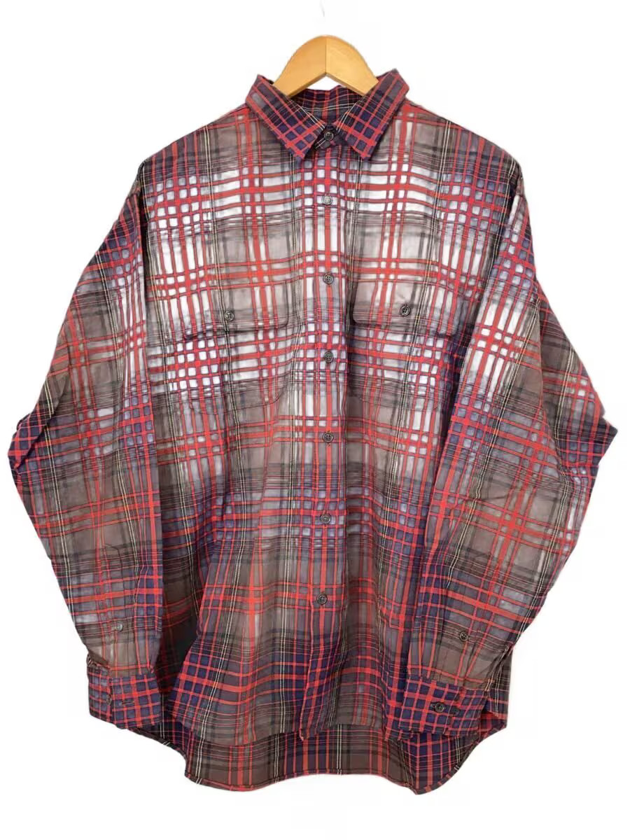 BROWN by 2 tacs Wool Nylon Heavy Oxford XL Wool RED Plaid B30 S001 gallery