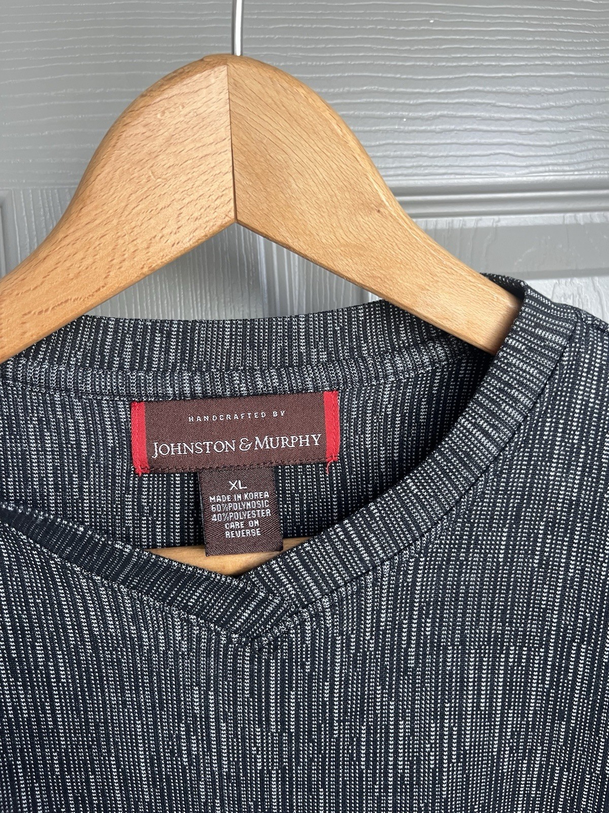 Johnston & Murphy Slab Crew Heather Gray T-shirt Men's XL gallery