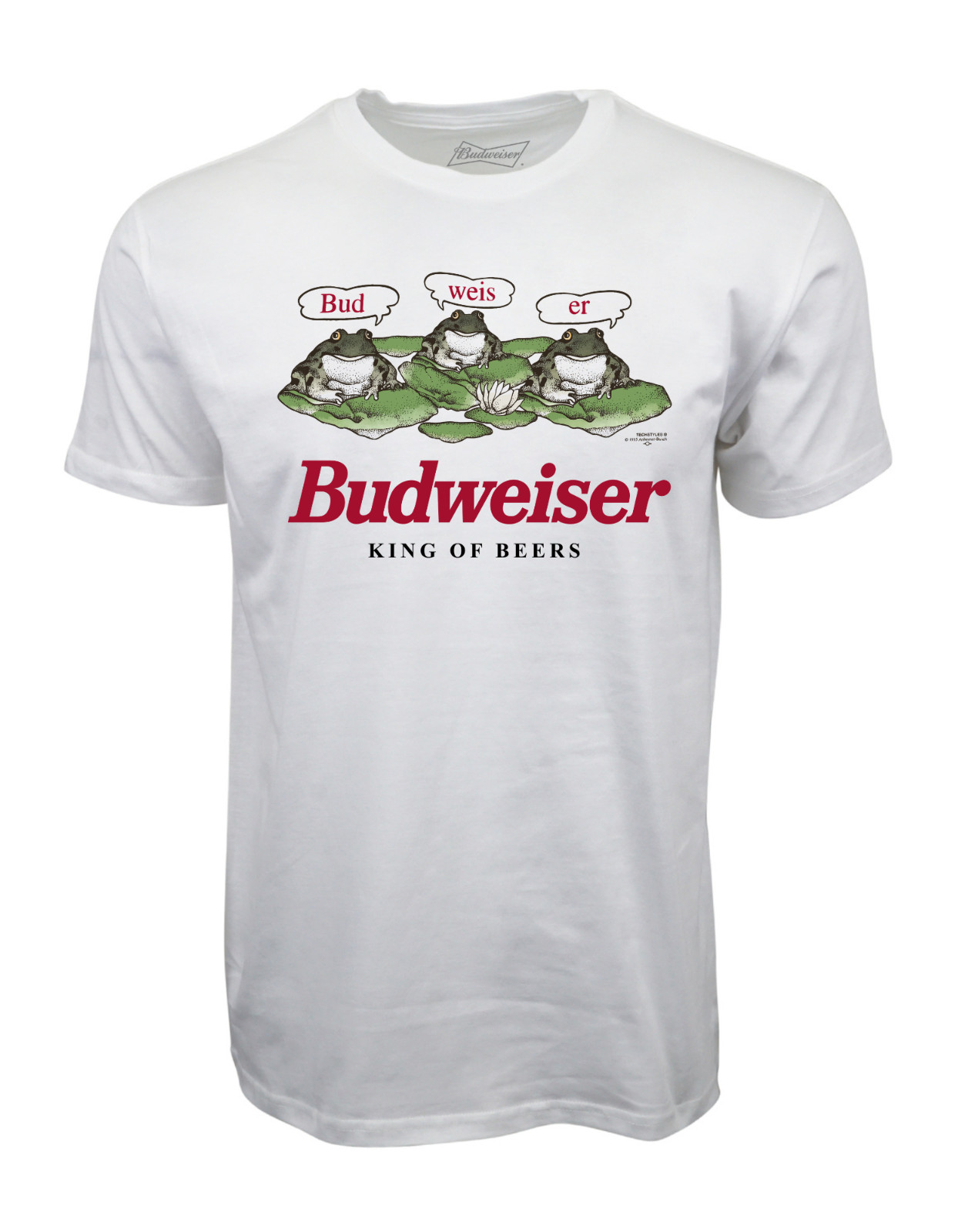 BUDWEISER BUD WEIS ER FROG UNISEX ADULT GRAPHIC T SHIRT gallery