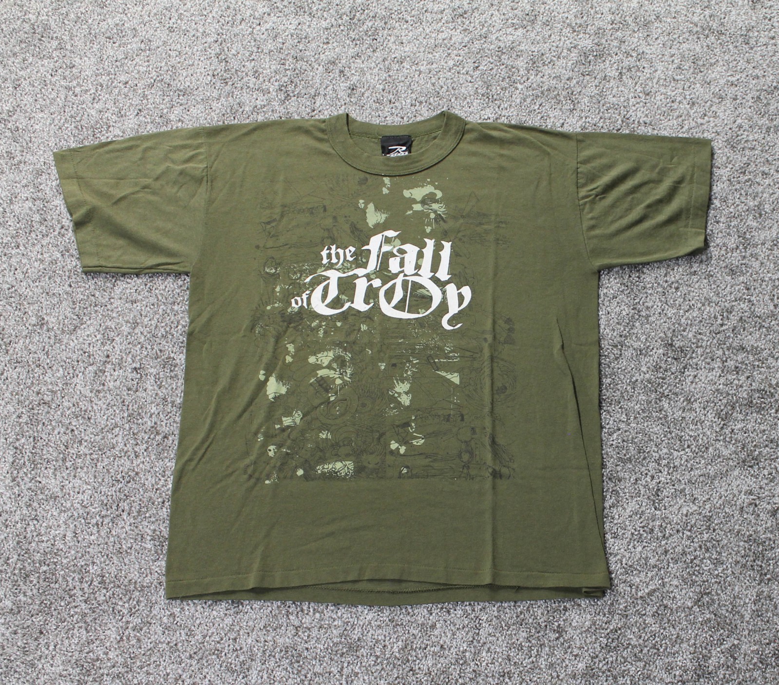 Vintage Rothco Made in USA The Fall of Troy Math Rock Tee Size L